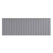 Boardwalk 1200mm Matte Grey Wall Hung Double Vanity with Ceramic Countertop